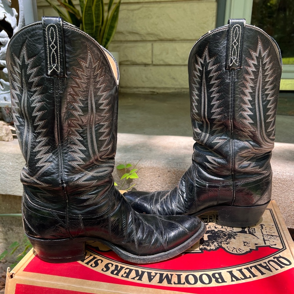 Black Justin Mens boots
